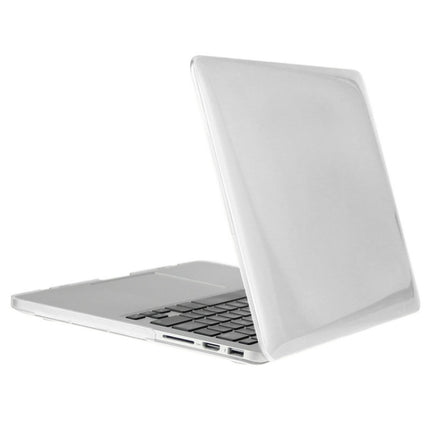 ENKAY for Macbook Pro Retina 15.4 inch (US Version) / A1398 Hat-Prince 3 in 1 Crystal Hard Shell Plastic Protective Case with Keyboard Guard & Port Dust Plug(White)-garmade.com