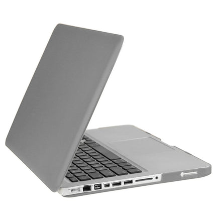 ENKAY for Macbook Pro 13.3 inch (US Version) / A1278 Hat-Prince 3 in 1 Frosted Hard Shell Plastic Protective Case with Keyboard Guard & Port Dust Plug(Grey)-garmade.com
