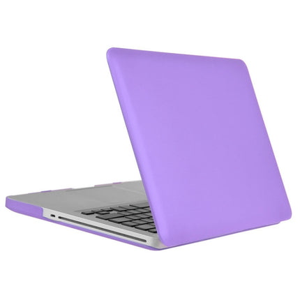 ENKAY for Macbook Pro 13.3 inch (US Version) / A1278 Hat-Prince 3 in 1 Frosted Hard Shell Plastic Protective Case with Keyboard Guard & Port Dust Plug(Purple)-garmade.com