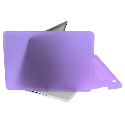 ENKAY for Macbook Pro 13.3 inch (US Version) / A1278 Hat-Prince 3 in 1 Frosted Hard Shell Plastic Protective Case with Keyboard Guard & Port Dust Plug(Purple)-garmade.com