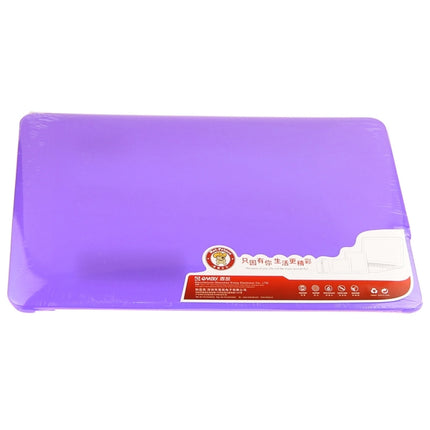 ENKAY for Macbook Pro 13.3 inch (US Version) / A1278 Hat-Prince 3 in 1 Frosted Hard Shell Plastic Protective Case with Keyboard Guard & Port Dust Plug(Purple)-garmade.com