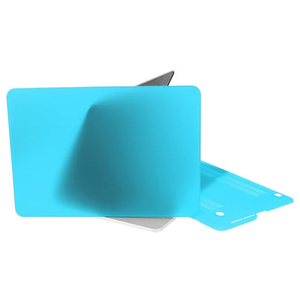 ENKAY for Macbook Pro Retina 13.3 inch (US Version) / A1425 / A1502 Hat-Prince 3 in 1 Frosted Hard Shell Plastic Protective Case with Keyboard Guard & Port Dust Plug(Blue)-garmade.com
