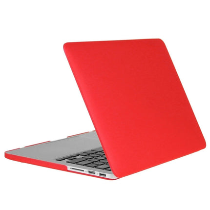 ENKAY for Macbook Pro Retina 13.3 inch (US Version) / A1425 / A1502 Hat-Prince 3 in 1 Frosted Hard Shell Plastic Protective Case with Keyboard Guard & Port Dust Plug(Red)-garmade.com