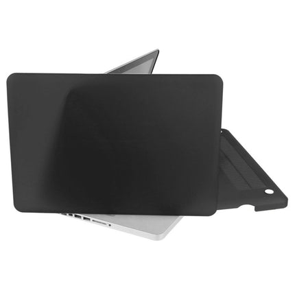 ENKAY for Macbook Pro 15.4 inch (US Version) / A1286 Hat-Prince 3 in 1 Frosted Hard Shell Plastic Protective Case with Keyboard Guard & Port Dust Plug(Black)-garmade.com