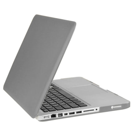 ENKAY for Macbook Pro 15.4 inch (US Version) / A1286 Hat-Prince 3 in 1 Frosted Hard Shell Plastic Protective Case with Keyboard Guard & Port Dust Plug(Grey)-garmade.com