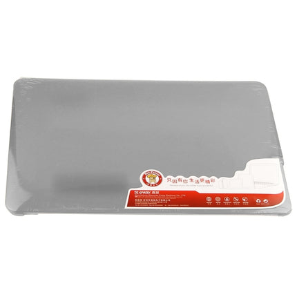 ENKAY for Macbook Pro 15.4 inch (US Version) / A1286 Hat-Prince 3 in 1 Frosted Hard Shell Plastic Protective Case with Keyboard Guard & Port Dust Plug(Grey)-garmade.com