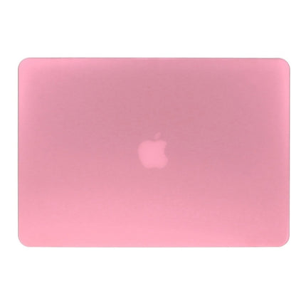 ENKAY for Macbook Pro Retina 15.4 inch (US Version) / A1398 Hat-Prince 3 in 1 Frosted Hard Shell Plastic Protective Case with Keyboard Guard & Port Dust Plug(Pink)-garmade.com