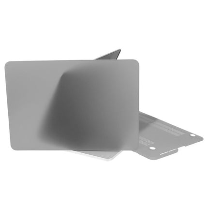 ENKAY for Macbook Pro Retina 15.4 inch (US Version) / A1398 Hat-Prince 3 in 1 Frosted Hard Shell Plastic Protective Case with Keyboard Guard & Port Dust Plug(Grey)-garmade.com