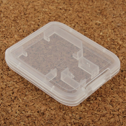 100Pcs Transparent Plastic Storage Card Box (Transparent)-garmade.com