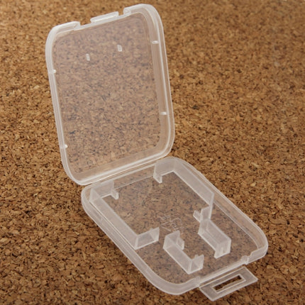 100Pcs Transparent Plastic Storage Card Box (Transparent)-garmade.com