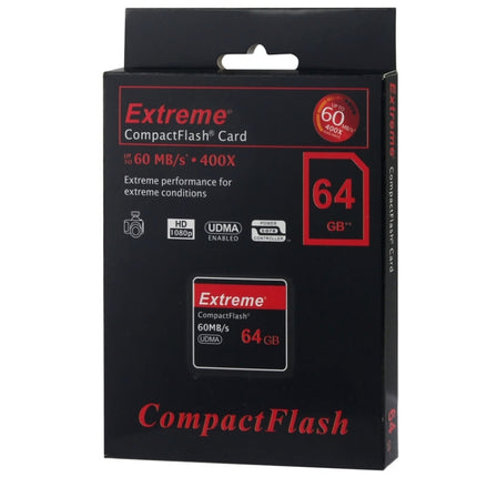 64GB Extreme Compact Flash Card, 400X Read Speed, up to 60 MB/S (100% Real Capacity)-garmade.com