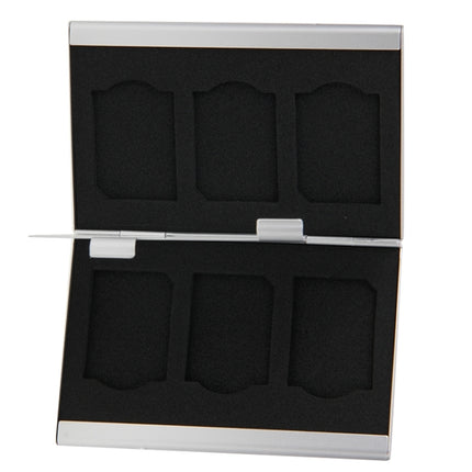 2x 3 in 1 Memory Card Protective Case Box for SD Card, Size: 93mm (L) x 62mm (W) x 10mm (H)(Silver)-garmade.com