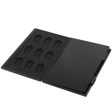 2x 9 in 1 Memory Card Protective Case Box for TF Card, Size: 93mm (L) x 62mm (W) x 10mm (H), Black(Black)-garmade.com