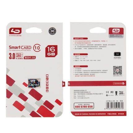 LD 16GB High Speed Class 10 TF/Micro SDXC UHS-1(U1) Memory Card-garmade.com