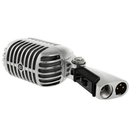 Professional Wired Classical Dynamic Microphone, Length: 18cm (Silver)-garmade.com