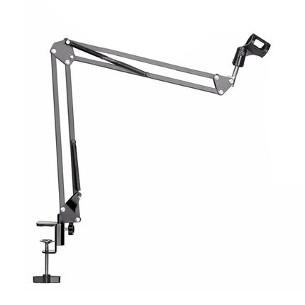 NB-35 Adjustable Table Mount Recording Microphone Suspension Arm Stand Clip Holder, For Studio Recording, Live Broadcast, Live Show, KTV, etc.(Black)-garmade.com