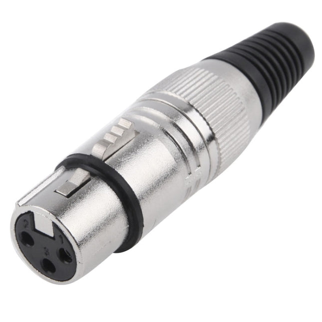 3 Pin XLR Female Plug Microphone Connector Adapter-garmade.com