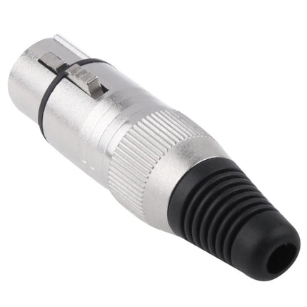 3 Pin XLR Female Plug Microphone Connector Adapter-garmade.com