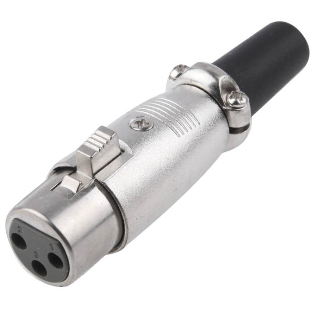3 Pin XLR Female Plug Microphone Connector Adapter-garmade.com