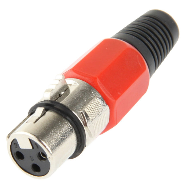 3 Pin XLR Female Plug Microphone Connector Adapter-garmade.com