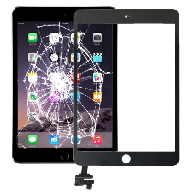 Touch Panel + IC Chip for iPad mini 3(Black)-garmade.com