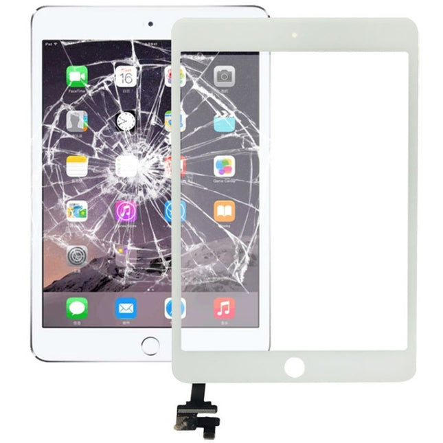 Touch Panel + IC Chip for iPad mini 3(White)-garmade.com