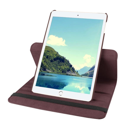 Litchi Texture 360 Degree Rotating Smart Leather Case with Holder for iPad mini 4 / mini 5(Coffee)-garmade.com