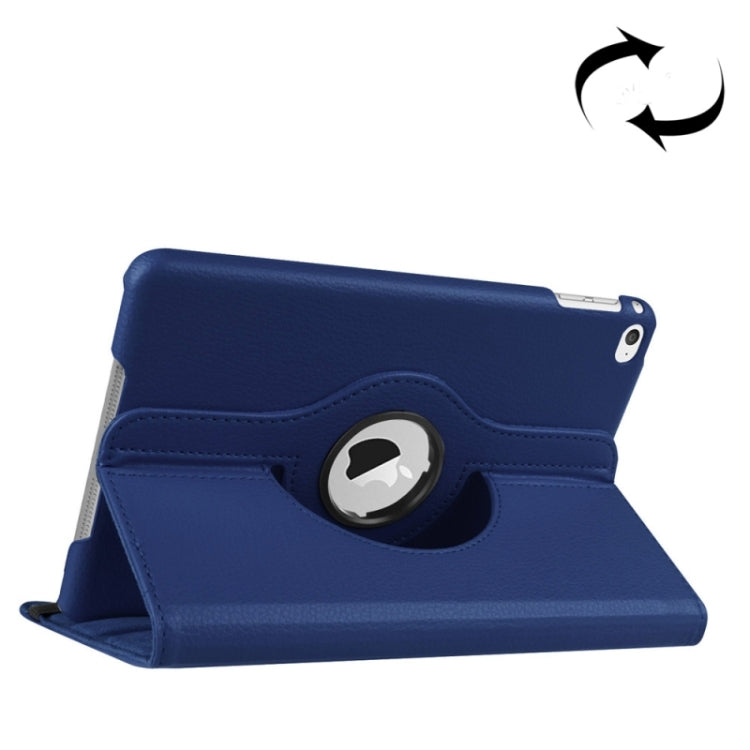 360° Rotating PU Leather Case With Screen Protector For IPad Air 2 – Litchi Grain Finish