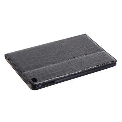 Crocodile Texture Horizontal Flip Smart Leather Case with Holder & Card Slots & Wallet for iPad Mini 4(Black)-garmade.com