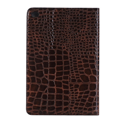 Crocodile Texture Horizontal Flip Smart Leather Case with Holder & Card Slots & Wallet for iPad Mini 4(Brown)-garmade.com