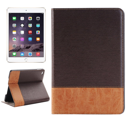 Cross Texture Horizontal Flip Smart Leather Case with Holder & Card Slots & Wallet for iPad Mini 4(Coffee)-garmade.com