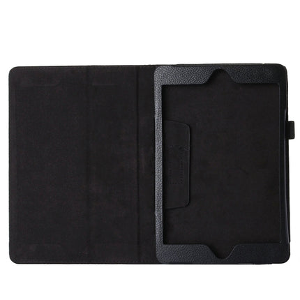 Litchi Texture Horizontal Flip PU Leather Protective Case with Holder for iPad mini 4(Black)-garmade.com