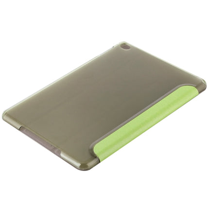 Transformers Style Silk Texture Horizontal Flip Solid Color Leather Case with Holder for iPad mini 4(Green)-garmade.com