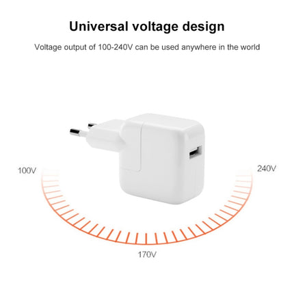 5V 2A High Quality EU Plug USB Charger Adapter(White)-garmade.com