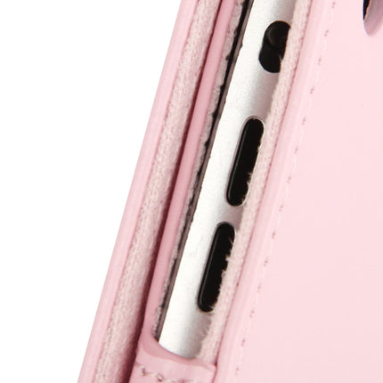 2-fold Litchi Texture Flip Leather Case with Holder Function for iPad mini 1 / 2 / 3(Pink)-garmade.com