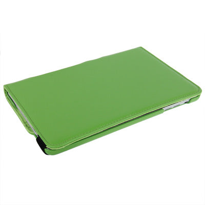 360 Degree Rotation Leather Case with Holder for iPad mini 1 / 2 / 3 (Green)-garmade.com
