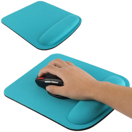 Cloth Gel Wrist Rest Mouse Pad(Blue)-garmade.com