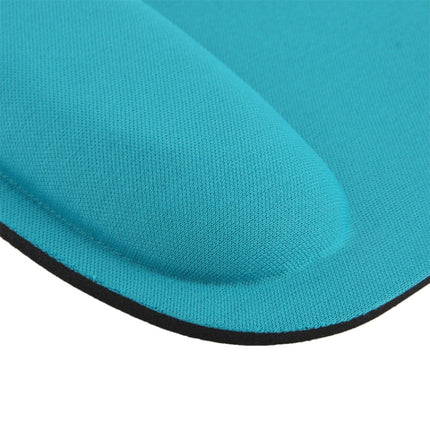 Cloth Gel Wrist Rest Mouse Pad(Blue)-garmade.com