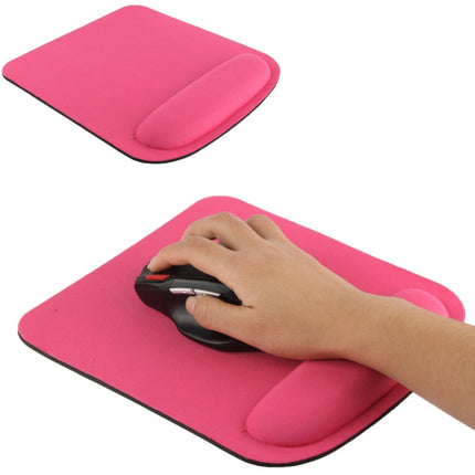 Cloth Gel Wrist Rest Mouse Pad(Magenta)-garmade.com