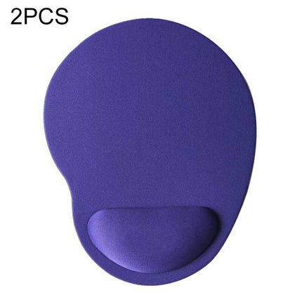 2 PCS Cloth Gel Wrist Rest Mouse Pad(Purple)-garmade.com