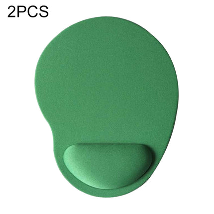 2 PCS Cloth Gel Wrist Rest Mouse Pad(Green)-garmade.com