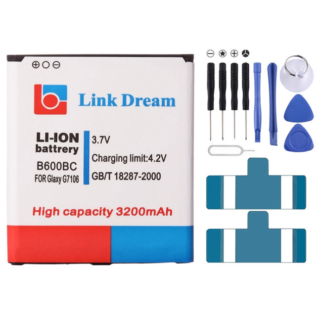 Link Dream High Quality 3200mAh Replacement Battery for Galaxy Grand 2 / G7106 (B600BC)-garmade.com