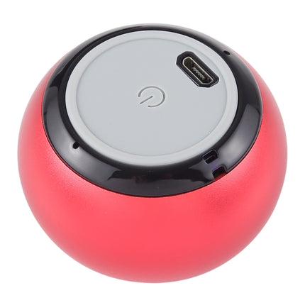 Mini Metal Wireless Bluetooth Speaker, Hands-free, LED Indicator(Red)-garmade.com