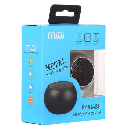 Mini Metal Wireless Bluetooth Speaker, Hands-free, LED Indicator(Silver)-garmade.com