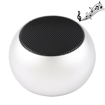 Mini Metal Wireless Bluetooth Speaker, Hands-free, LED Indicator(Silver)-garmade.com