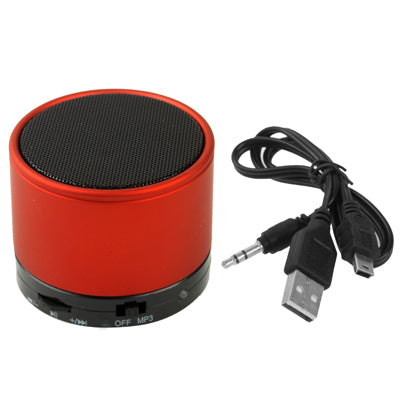 Bluetooth V2.1 Mini Stereo Speaker for Galaxy S IV / i9500 / SIII / i9300 / i8190 / S7562 / i8750 / i9220 / N7000 / i9100 / i9082 / iPhone 5 / iPhone 4 & 4S / New iPad / BlackBerry Z10 / HTC / Nokia / ... uilt-in Rechargeable Battery, Support TF Card(Red)-garmade.com