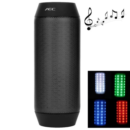 AEC BQ-615 Pulse Portable Bluetooth Streaming Speaker with Built-in LED Light Show & Mic, For iPhone, Galaxy, Sony, Lenovo, HTC, Huawei, Google, LG, Xiaomi, other Smartphones and all Bluetooth Devices(Black)-garmade.com