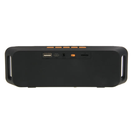 Portable Stereo Wireless Bluetooth Music Speaker, Support Hands-free Answer Phone & FM Radio & TF Card, For iPhone, Galaxy, Sony, Lenovo, HTC, Huawei, Google, LG, Xiaomi, other Smartphones(Orange)-garmade.com