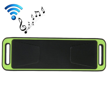 Portable Stereo Wireless Bluetooth Music Speaker, Support Hands-free Answer Phone & FM Radio & TF Card, For iPhone, Galaxy, Sony, Lenovo, HTC, Huawei, Google, LG, Xiaomi, other Smartphones(Green)-garmade.com