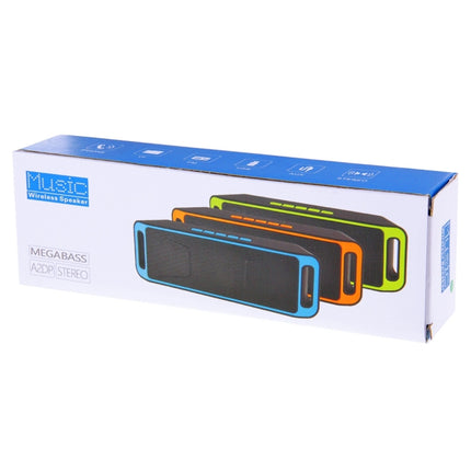 Portable Stereo Wireless Bluetooth Music Speaker, Support Hands-free Answer Phone & FM Radio & TF Card, For iPhone, Galaxy, Sony, Lenovo, HTC, Huawei, Google, LG, Xiaomi, other Smartphones(Green)-garmade.com